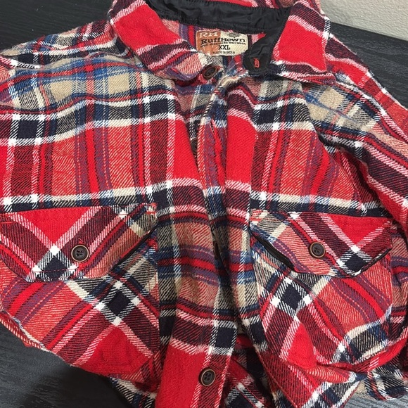 Ruff Hewn Red and Blue Plaid Shirt - Picture 4 of 4
